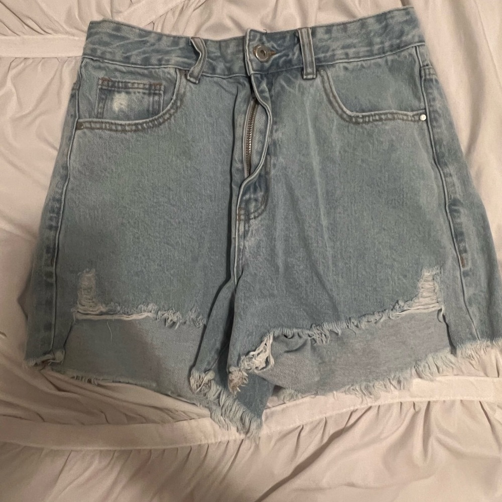 cotton on high rise jean shorts